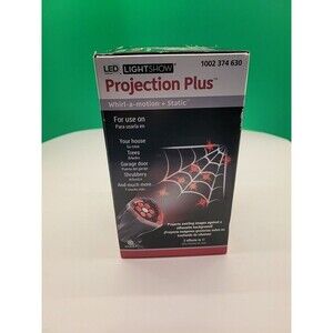 Gemmy LED LightShow Halloween Spider Web Projector Tested Working